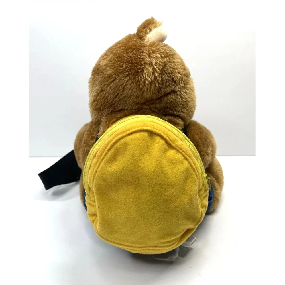Cherng Perng Childs Teddy Bear Plush Waist Pack Fanny Purse Zip Pocket Belt Vtg